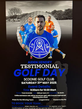 SAT 31 MAY | Aiden HENDRY Testimonial Golf Day